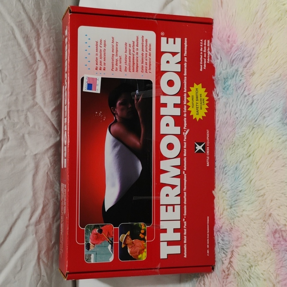 (E-3) SALE! NIB Thermophile Automatic Moist Large Heat Pack Vintage Heat Pad